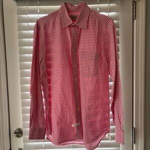 Gitman Brothers Sport Shirt Size L Color Red/White